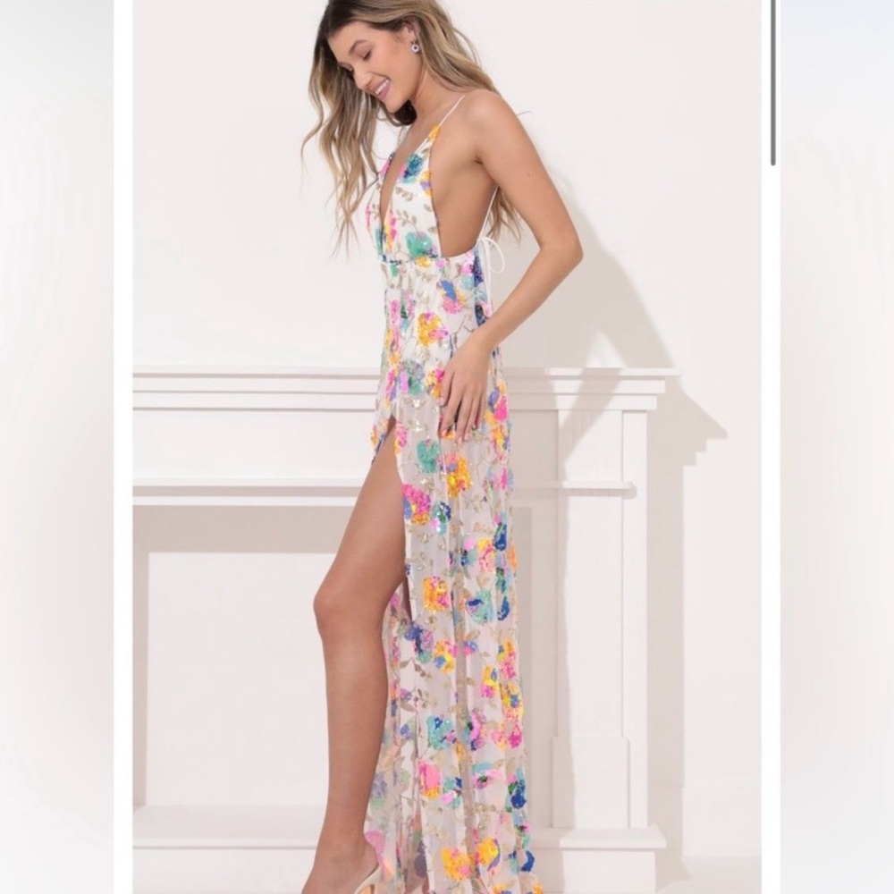Lucy in the Sky Floral Maxi Dress